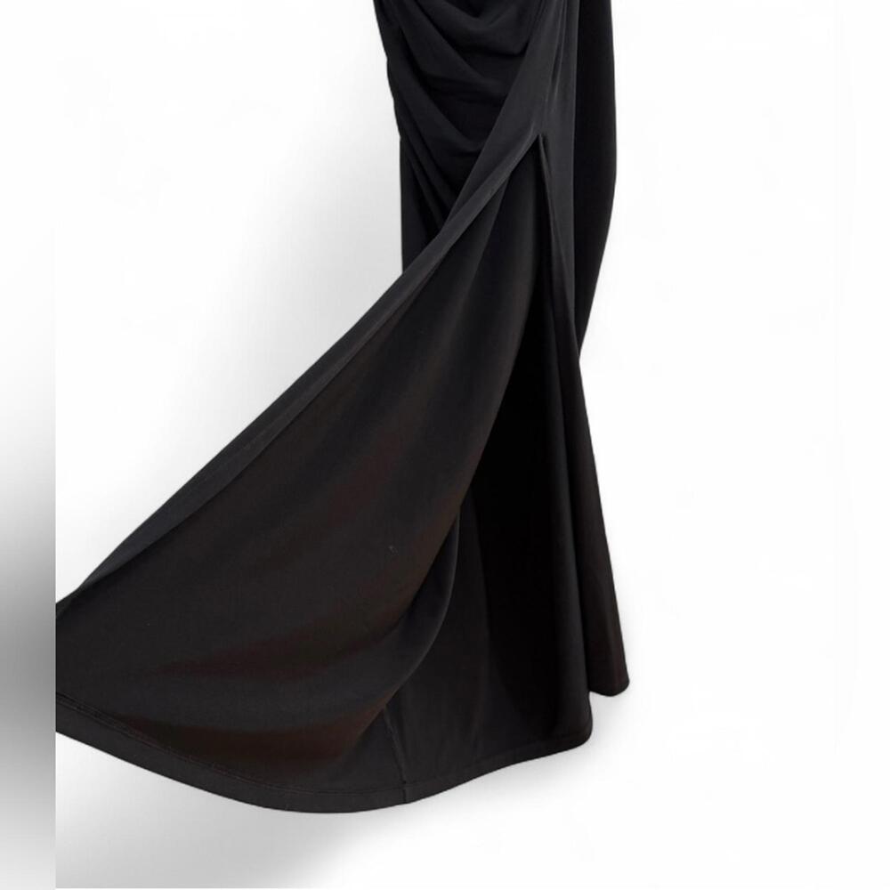 NWT HERVÉ LÉGER | SZ L | One-shoulder Ruched Stretch-jersey Midi Dress $590 - Picture 8 of 9